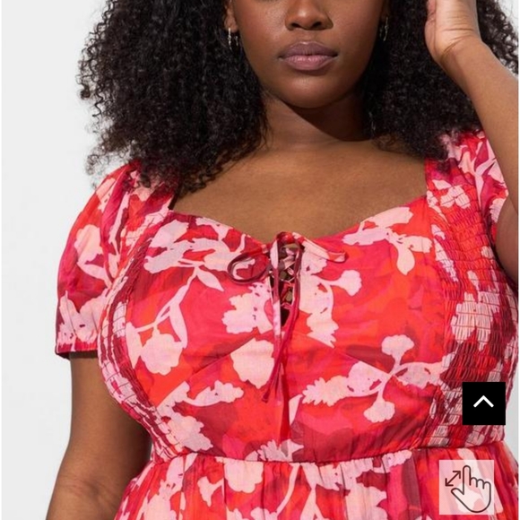 torrid red floral dress with pockets! NWT - Picture 4 of 9